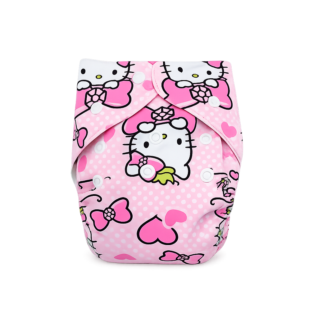 3 PC Washable Cloth Baby Diaper for Baby (1 pad 3 Layers )